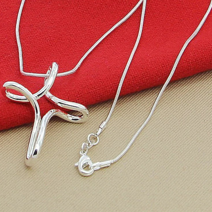 Colar Feminino Cruz Esterlina