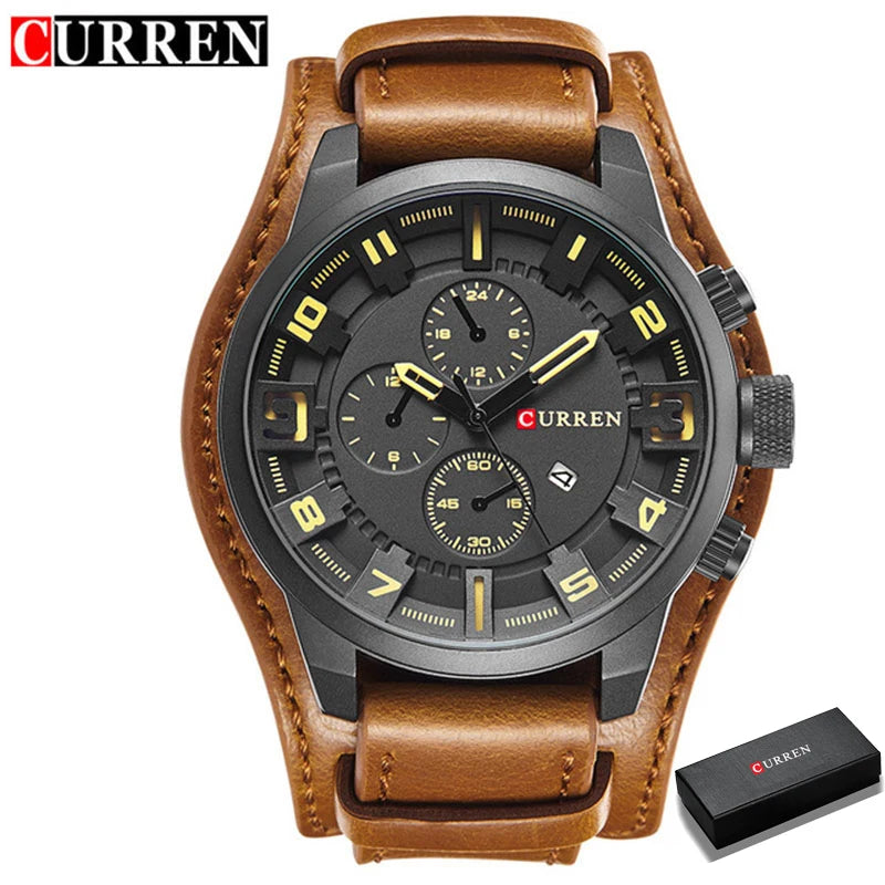 Relógio Curren Luxo Moda