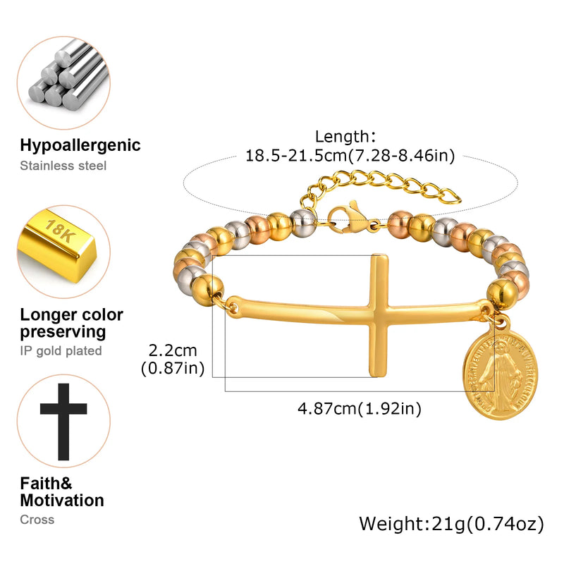 Pulseira São Benedito Três Cores