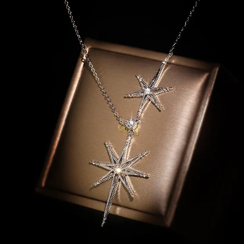 Colar Feminino Estrela de Prata Esterlina
