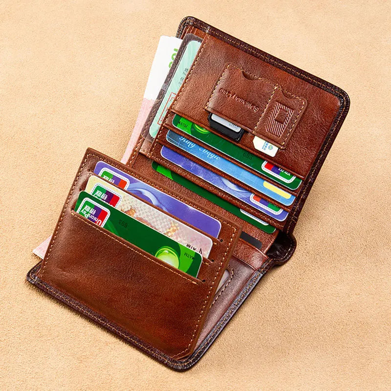 Carteira Masculina de Couro Cripto