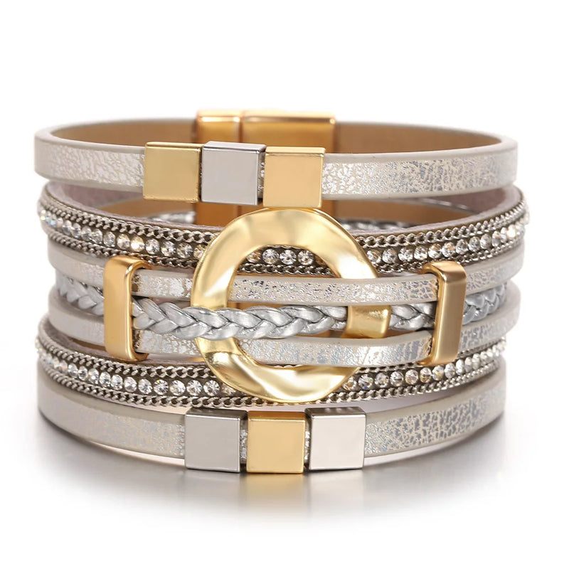 Pulseira de Couro Boho