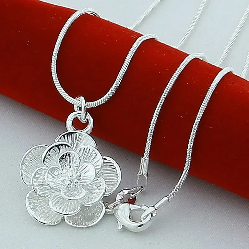 Colar Flor Esterlina