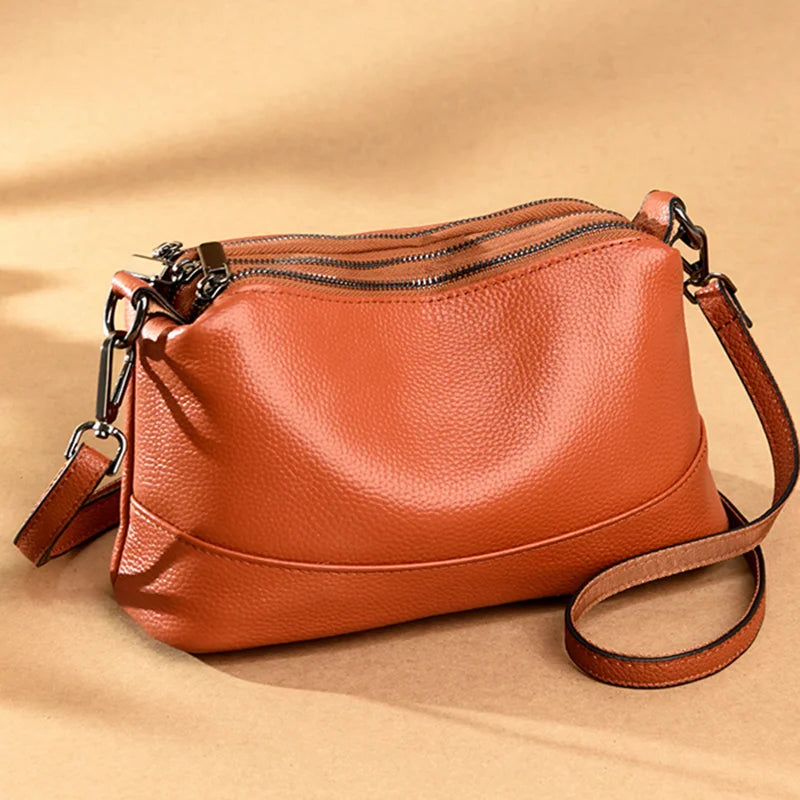 Bolsa de Couro Suave Elegância