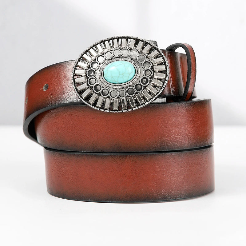 Cinto Feminino Cowgirl Turquesa