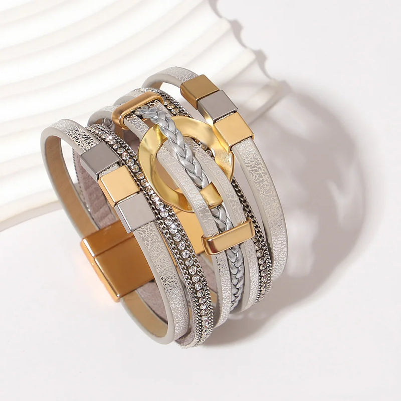 Pulseira de Couro Boho