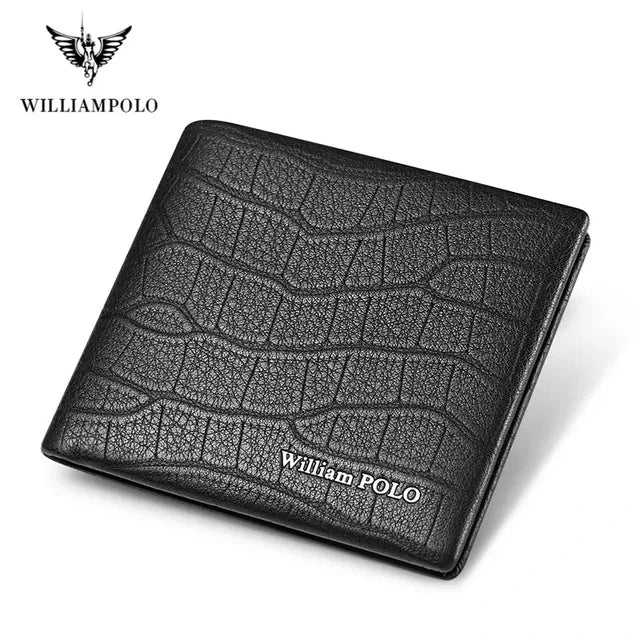 Carteira Masculina William Polo Padrão Crocodilo