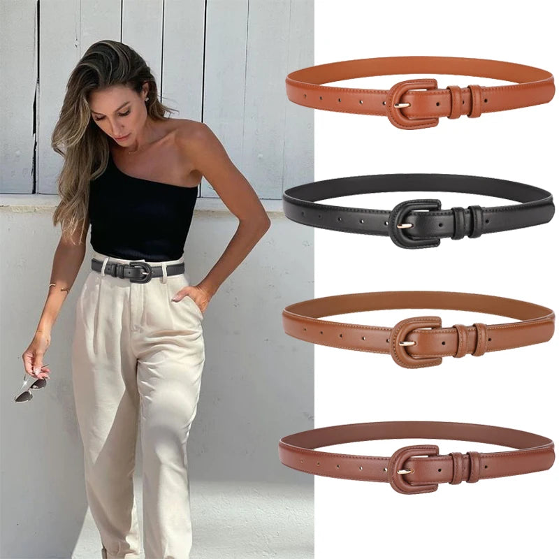 Cinto Feminino de Couro Tradicional