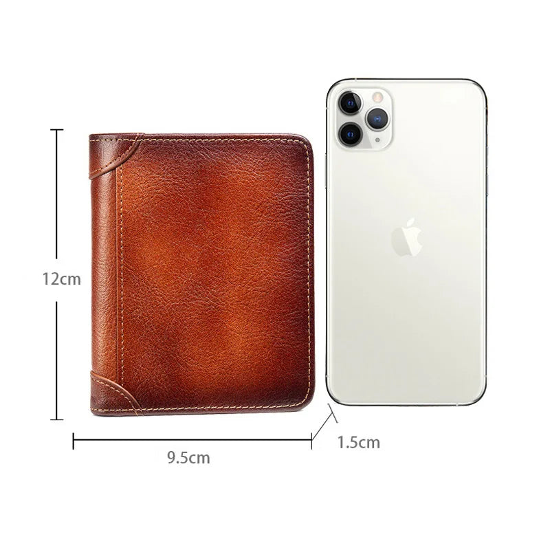 Carteira Masculina de Couro Cripto