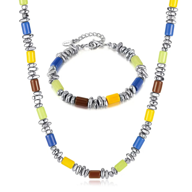 Colar e Pulseira Cores