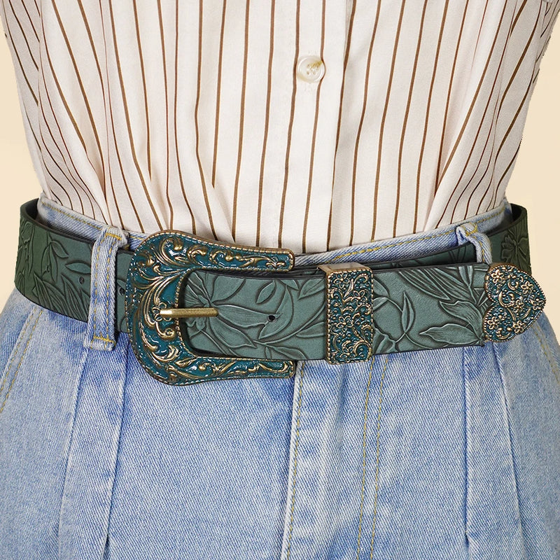 Cinto Feminino Folhas