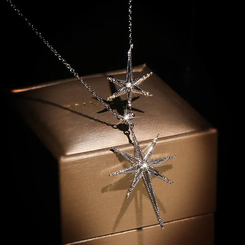 Colar Feminino Estrela de Prata Esterlina