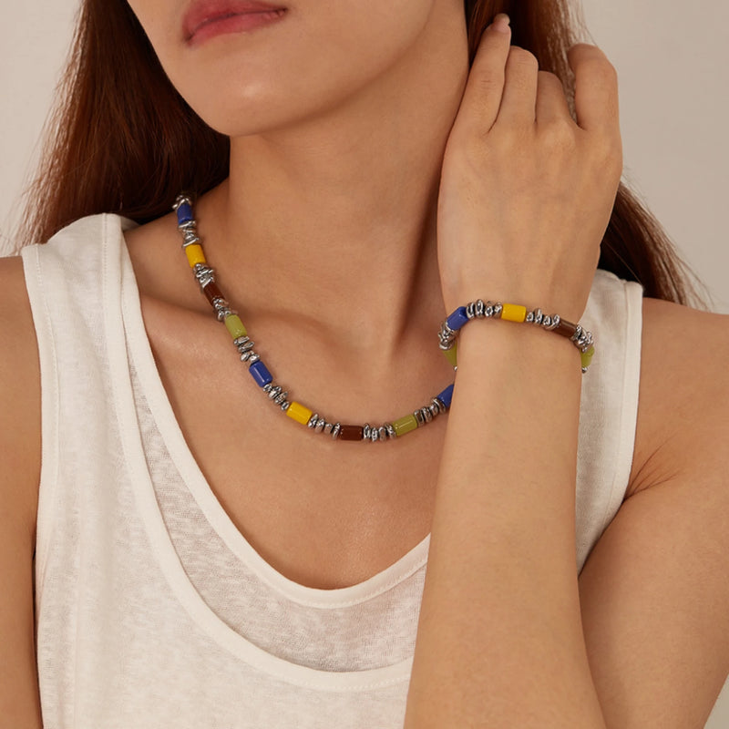 Colar e Pulseira Cores