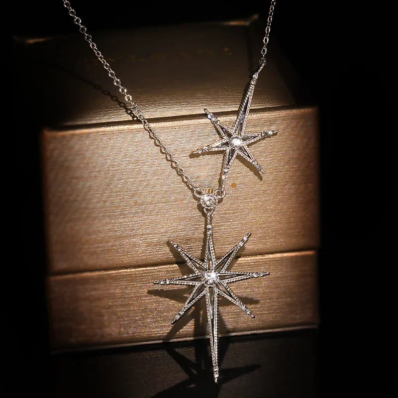Colar Feminino Estrela de Prata Esterlina
