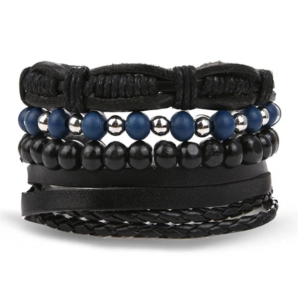 Pulseira de Couro Vintage Despojado