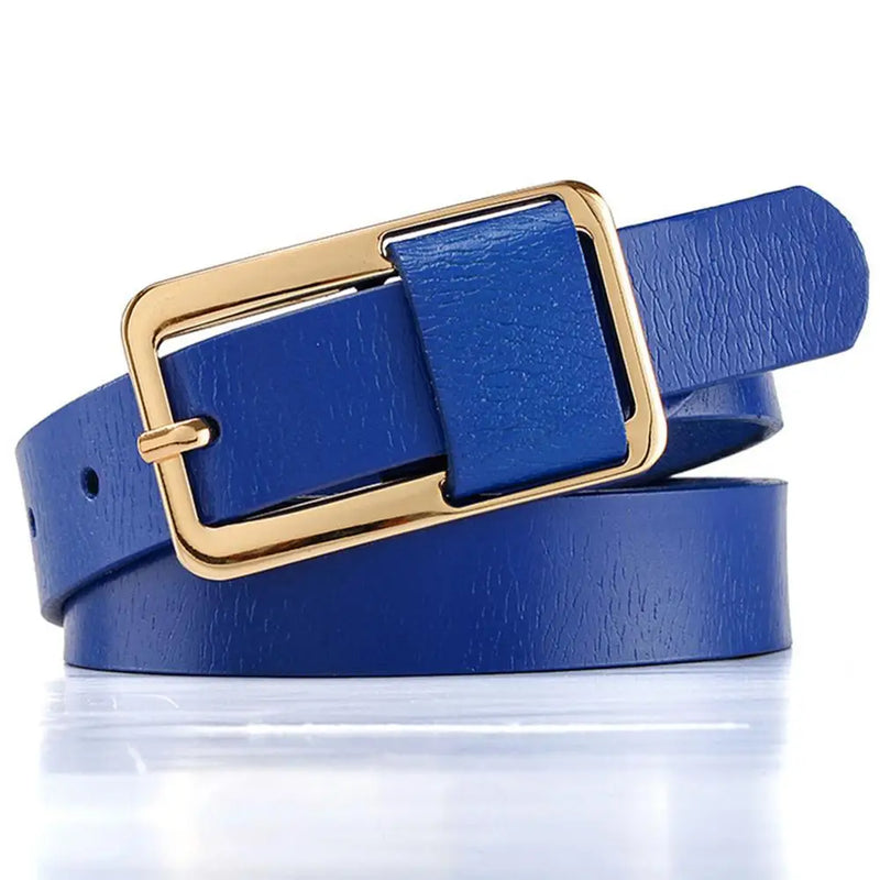 Cinto Feminino de Couro Estilo Básico