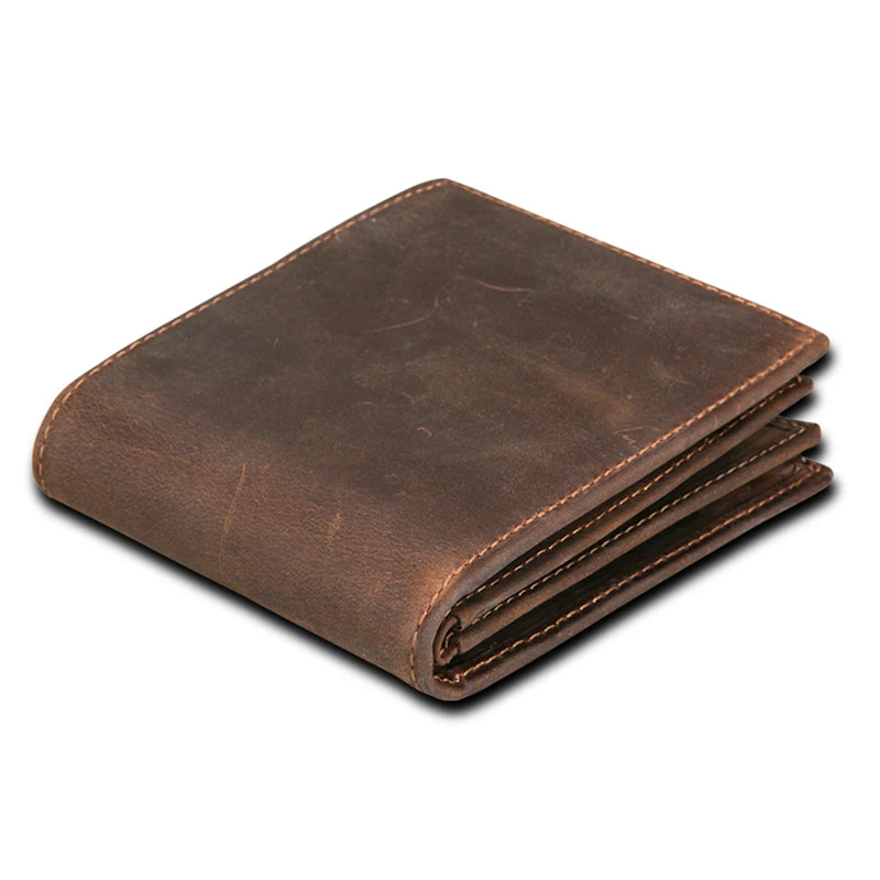 Carteira Masculina de Couro Rústico