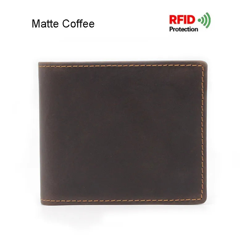Carteira Masculina de Couro Rústico
