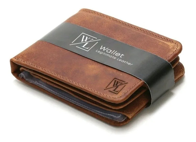 Carteira Masculina Couro Vintage Luxo